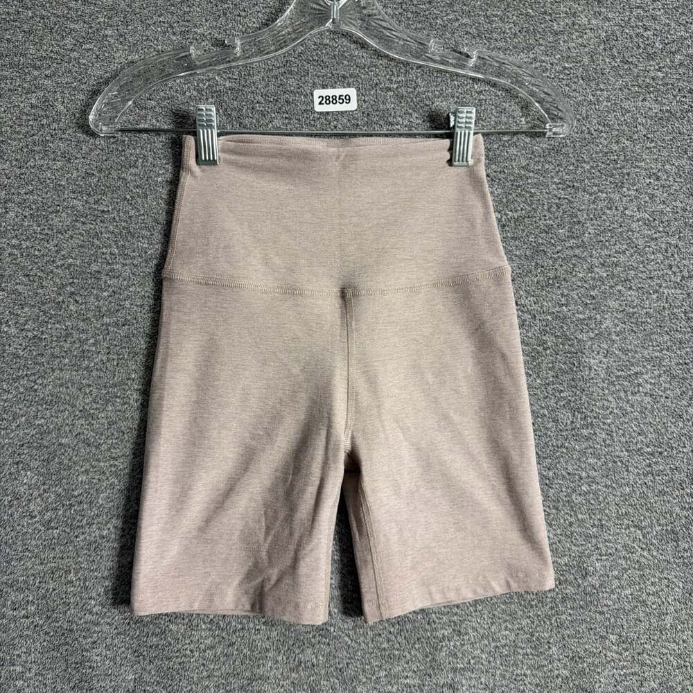 Beyond Yoga Women's Size XS Space Dye Pink High Waisted 6" Bike Shorts